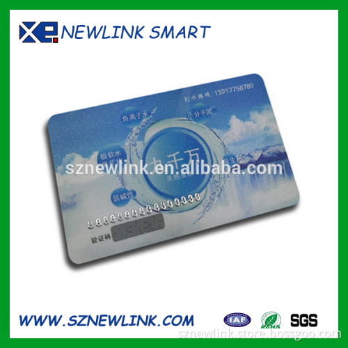 Preprinted plastic new PVC membership card embossed card for Fishing Club - magnetic stripe card